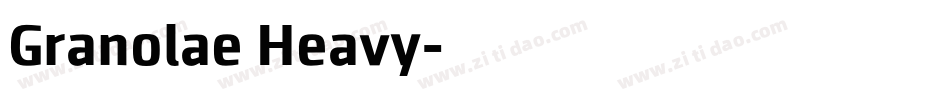 Granolae Heavy字体转换